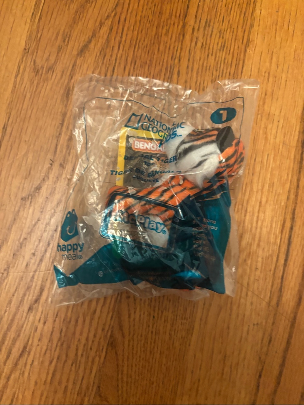 McDonalds Happy Meal Toy National Geographic Bengal Tiger #1 NEW & Sealed 2018